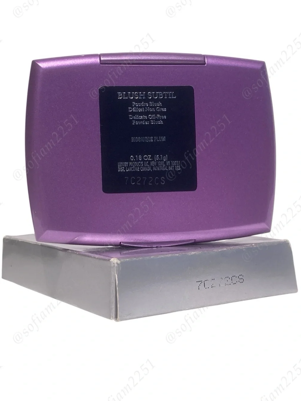 💗NEW!💗Lancôme Mosaique Plum Blush Subtil Delicate Oil-Free Powder Blush BNIB!